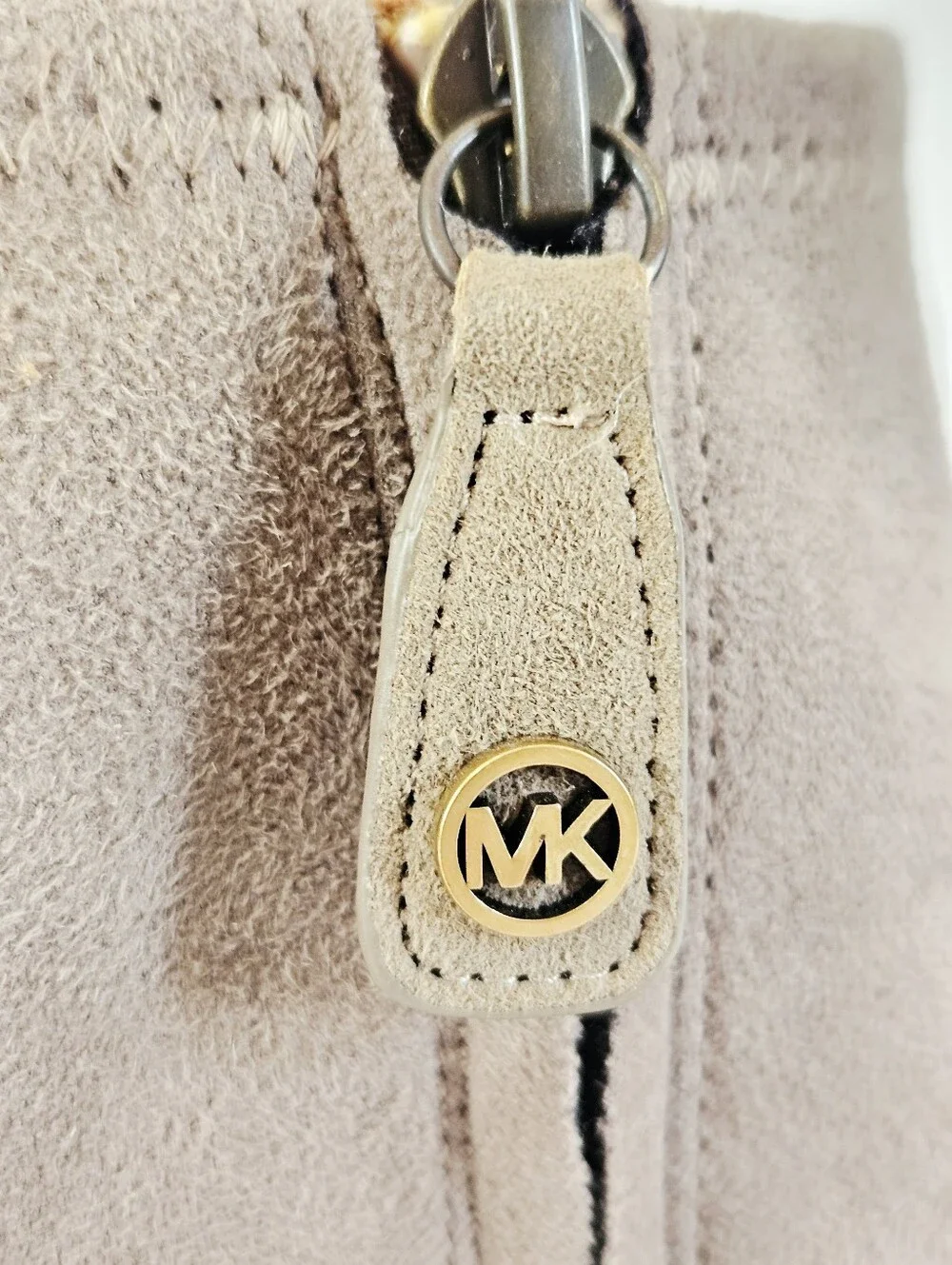 Michael Kors Selina Beige Microsuede Peep Toe Sling Back Heels Pumps Booties 8